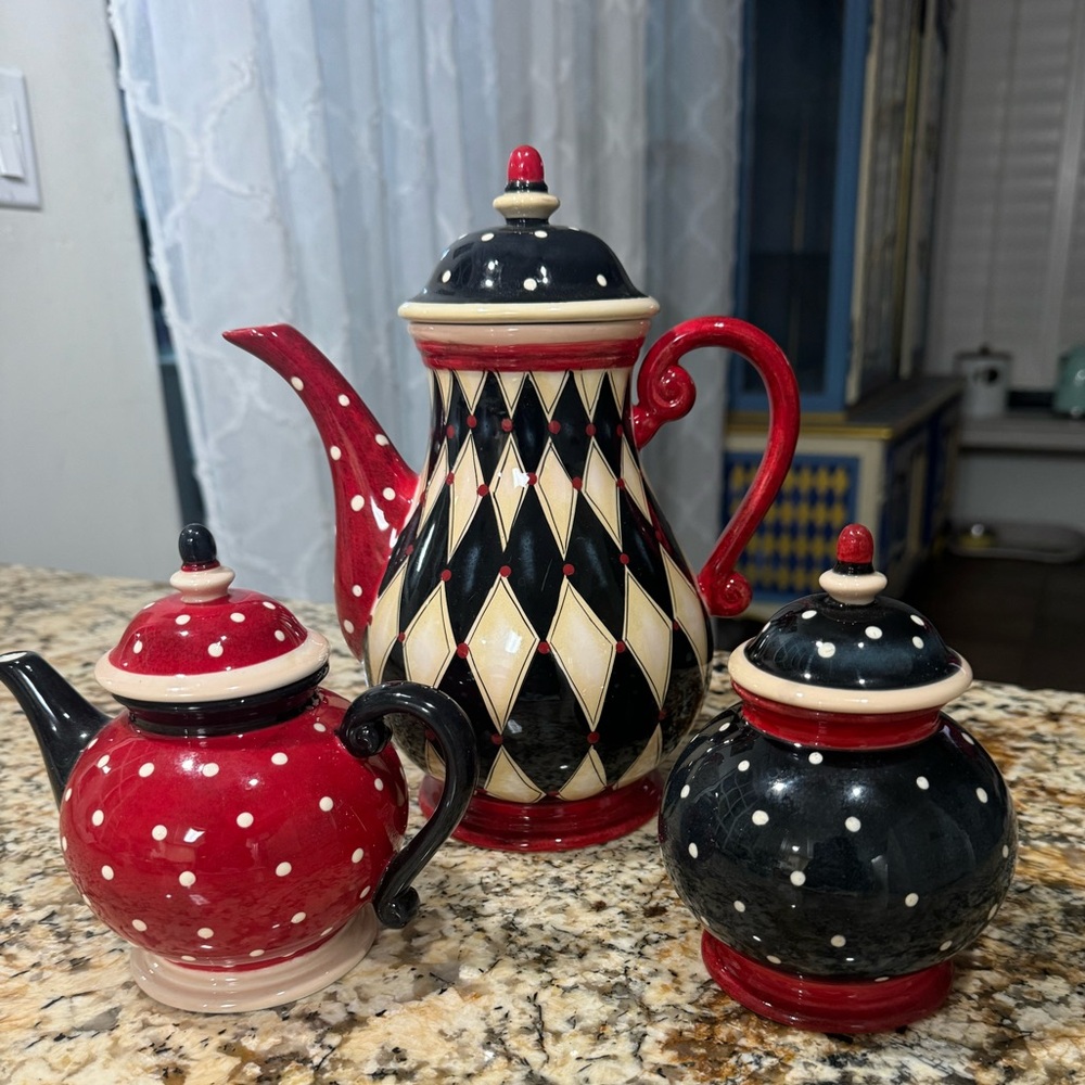 Certified International Lori Siebert Tea Set